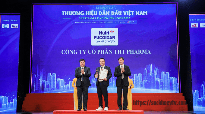 Nutri Fucoidan đã đạt được giải thưởng danh giá "Top 10 Thương hiệu dẫn đầu Việt Nam 2023"